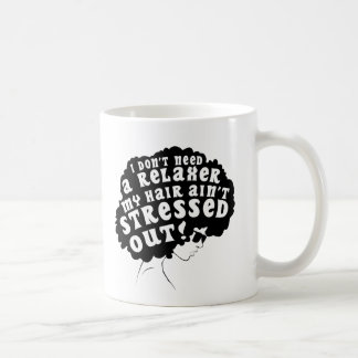 Mein Haar wird nicht heraus betont Kaffeetasse