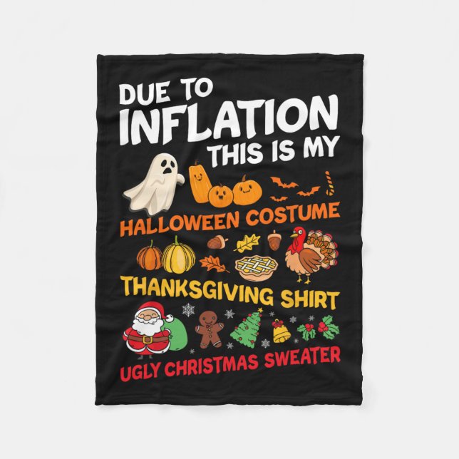 Mein Halloween-Erntedank Weihnachtskostüme Männer  Fleecedecke (Vorderseite)