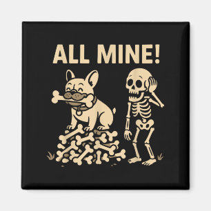 Mein Halloween-Hund-Skelett-Knochen Magnet