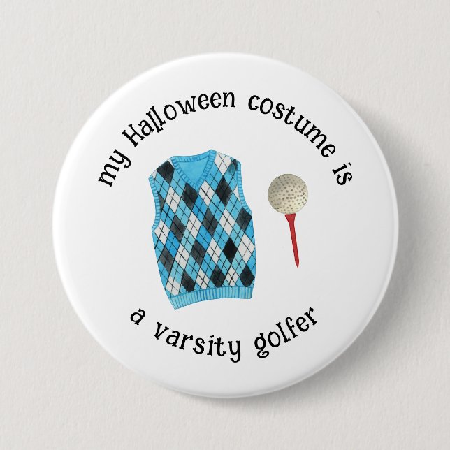 Mein Halloween-Kostüm ist ein abwechslungsreicher  Button (Vorderseite)
