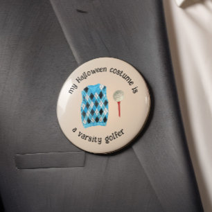 Mein Halloween-Kostüm ist ein Golfer der Universit Button