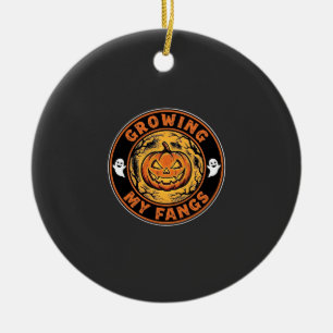 Mein Halloween-Kürbis-Geister-Design mit wachsende Keramik Ornament