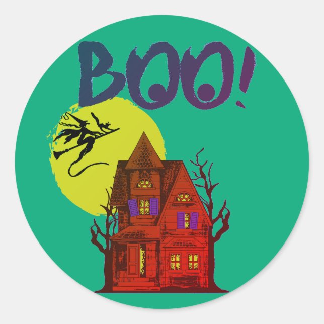 Mein Halloween  Runder Aufkleber (Vorderseite)