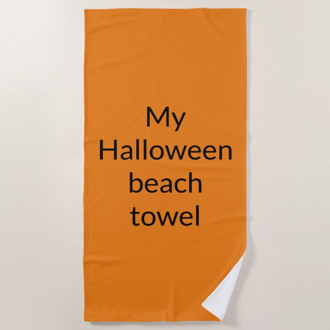 mein Halloween Strandtuch (Vorderseite)
