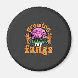 Mein Halloween-Vampir-Design mit wachsenden Fangzä Magnet