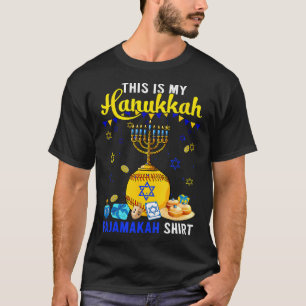 Mein Hanukkah Pajama Shirt Softball Player jüdisch