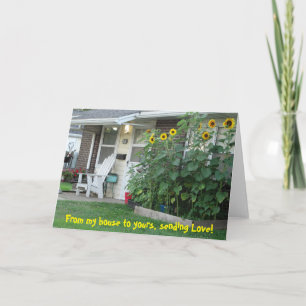 Mein Haus mit Liebe, Sonnenblumen Karte