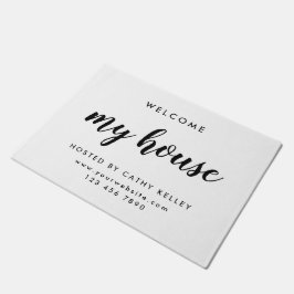 Mein Haus Real Anwesen White Realtor Doormat Fußmatte