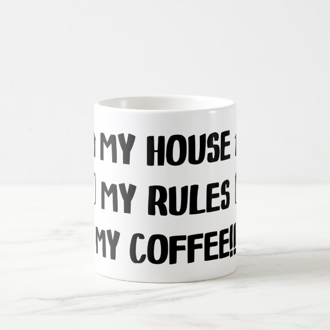 Mein Haus regelt meine Kaffee-Tasse Kaffeetasse (Mittel)