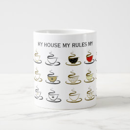 Mein Haus regiert meinen Kaffee Jumbo-Tasse