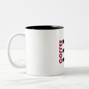 Mein Haus regiert meinen Kaffee Zweifarbige Tasse
