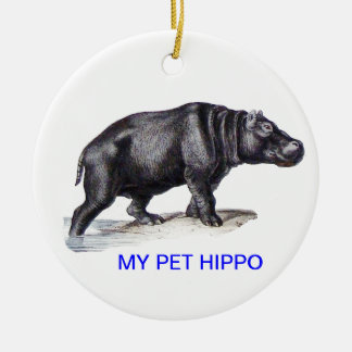 MEIN HAUSTIER-FLUSSPFERD KERAMIK ORNAMENT