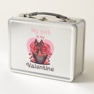 Mein Haustier ist mein Valentin, kein 25 klassisch Metall Brotdose