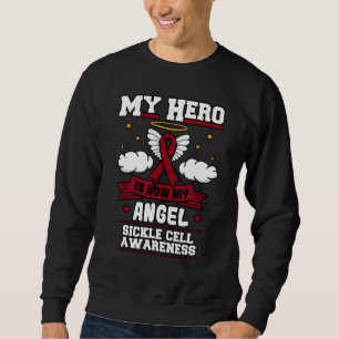 Mein Held ist jetzt mein Angel-Sichelzellenanämie- Sweatshirt