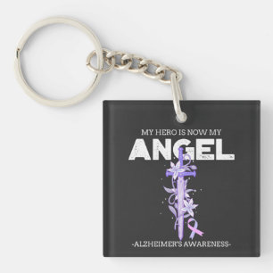 Mein Held ist jetzt mein Engel - Alzheimer's Bewus Schlüsselanhänger