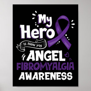Mein Held ist jetzt mein Engel Fibromyalgie Bewuss Poster