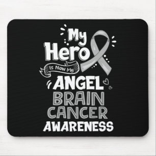 Mein Held ist jetzt mein Engel-Gehirn-Krebs-Bewuss Mousepad