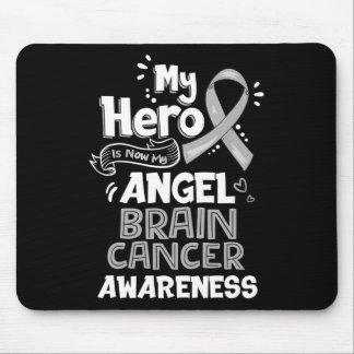 Mein Held ist jetzt mein Engel-Gehirn-Krebs-Bewuss Mousepad