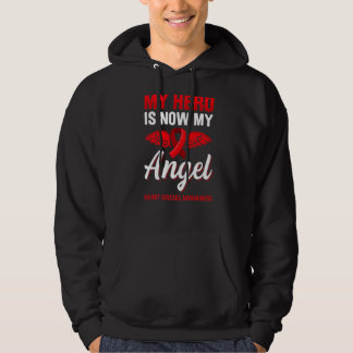 Mein Held ist jetzt mein Engel Herzkrankheit Bewus Hoodie