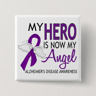 Mein Held ist meine Engels-Alzheimerkrankheit Button