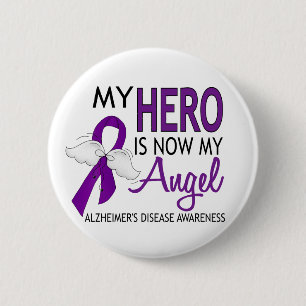Mein Held ist meine Engels-Alzheimerkrankheit Button