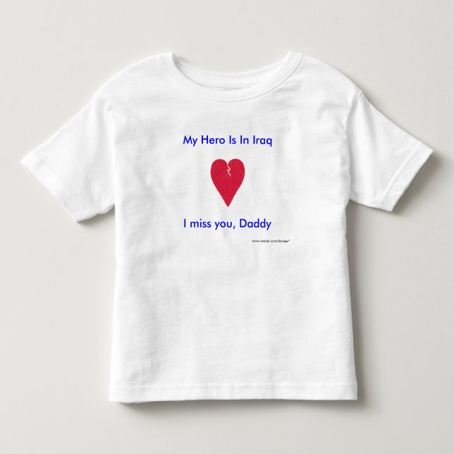 Mein Held-T-Shirt, für Vati Kleinkind T-shirt (Vorderseite)