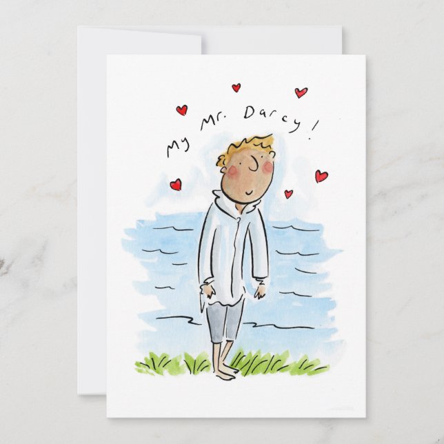 Mein Herr Darcy Einladung (Vorderseite)
