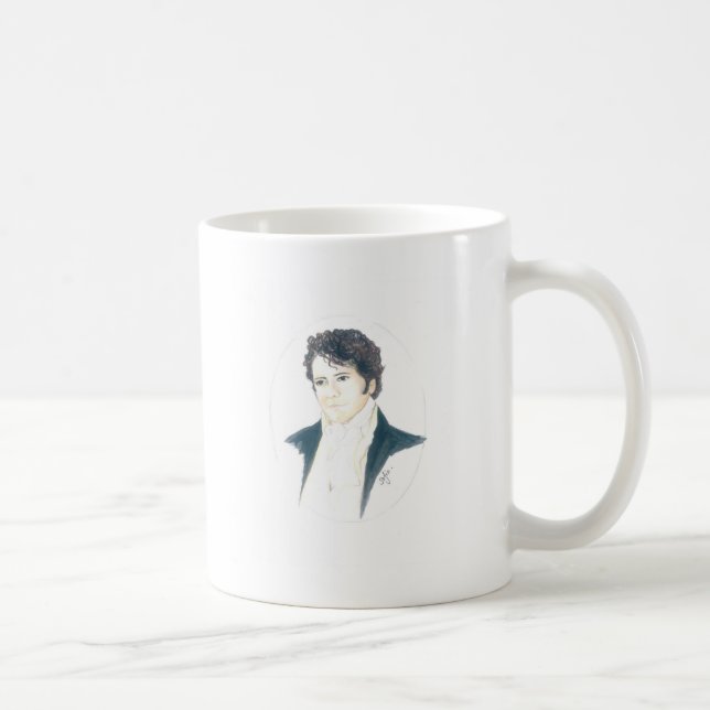Mein Herr Darcy Kaffeetasse (Rechts)