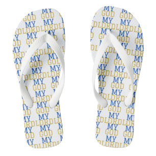 Mein Herr, mein Gott, biblisches weißes Allround-U Flip Flops