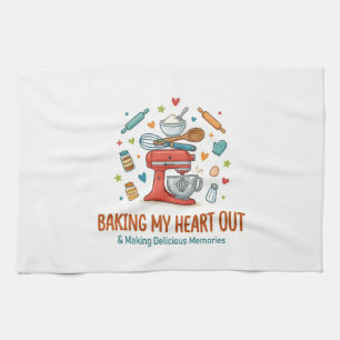 Mein Herz beim Backen verschenken und leckere Erin Geschirrtuch