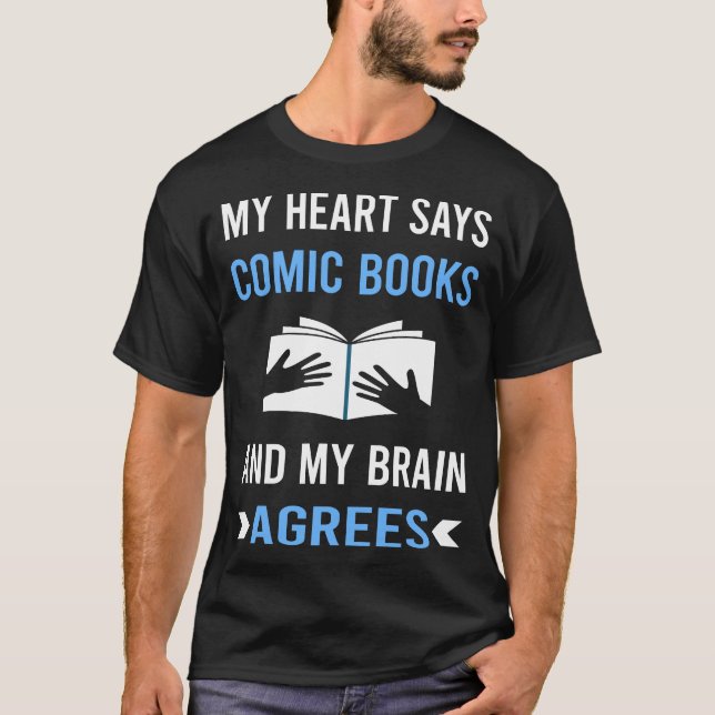 Mein Herz-Comic bucht Comicen T-Shirt (Vorderseite)
