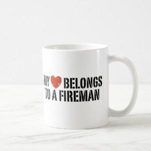 Mein Herz Fireman Kaffeetasse