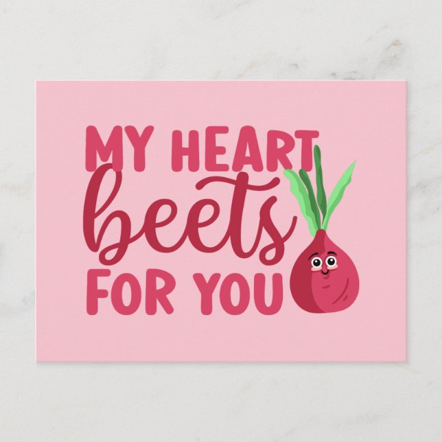 Mein Herz für dich Niedlicher Funny Valentine's Da Postkarte (Vorderseite)