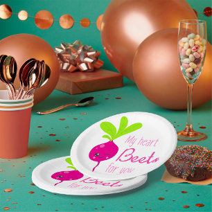 Mein Herz für dich Pappteller