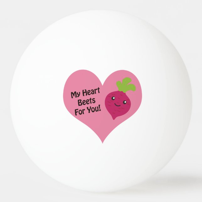 Mein Herz für dich Tischtennisball (Vorderseite)