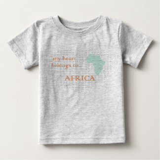 Mein Herz gehört AFRICA Baby T-shirt