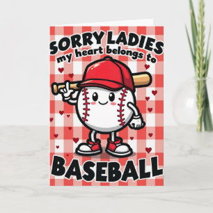 Mein Herz gehört Baseball Karte