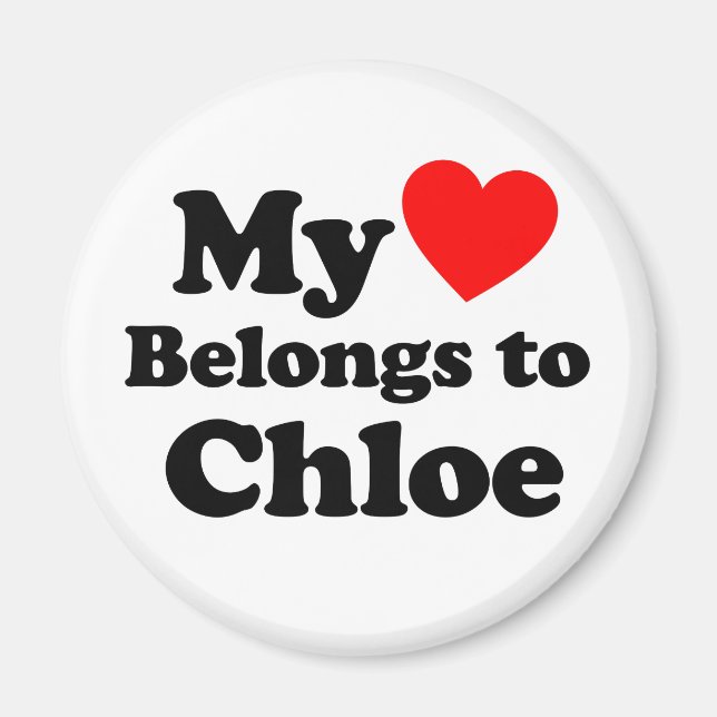 Mein Herz gehört Chloe Magnet (Vorne)