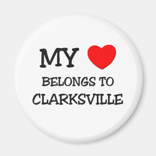 Mein Herz gehört CLARKSVILLE Magnet