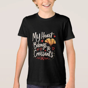 Mein Herz gehört Croissant Patery Lovers Tri-Blend Shirt