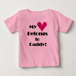 Mein Herz gehört Daddy Baby T-shirt