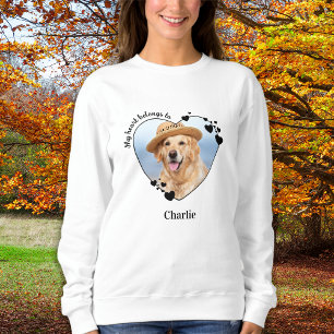 Mein Herz gehört dazu, mehr Foto für Haustiere zu  Sweatshirt