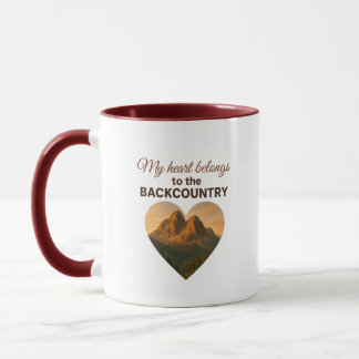 Mein Herz gehört dem Backcountry Premium Tasse