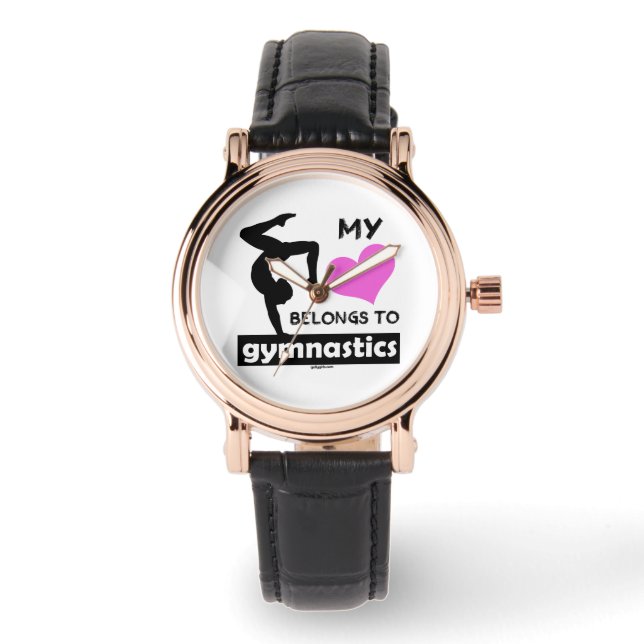 Mein Herz gehört der Gymnastik Armbanduhr (Vorderseite)
