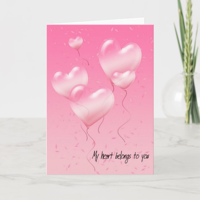 Mein Herz gehört dir Karte (Vorderseite)