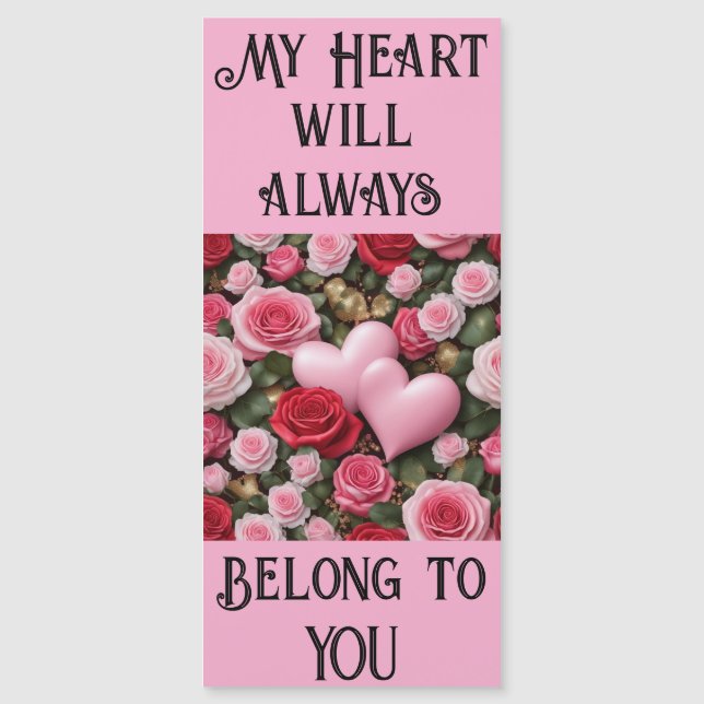 Mein Herz gehört dir. Magnetkarte (Vorderseite)