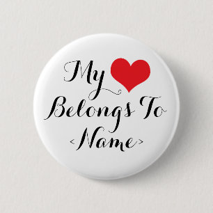 Mein Herz gehört Dir<Name> Button