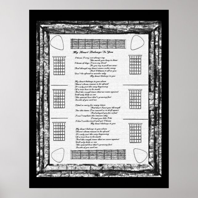 Mein Herz gehört dir Poster (Vorne)