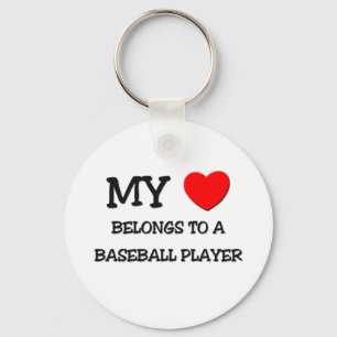 Mein Herz gehört einem BASEBALL-SPIELER Schlüsselanhänger