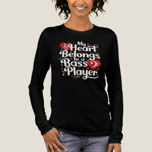 Mein Herz gehört einem Bassisten Lustiger Musiker Tri-Blend Shirt